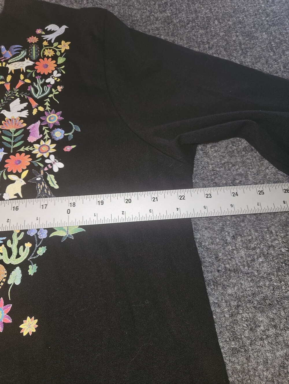 Sabaku Flora& Fauna 3/4 Sleeve Artwear T- Shirt - Picture 2 of 6